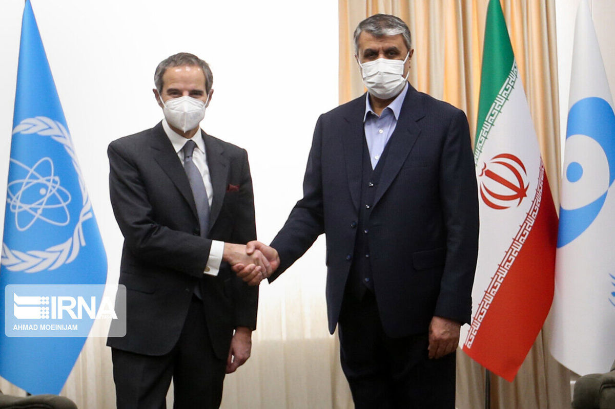 دیدار رئیس سازمان انرژی اتمی و گروسی در تهران